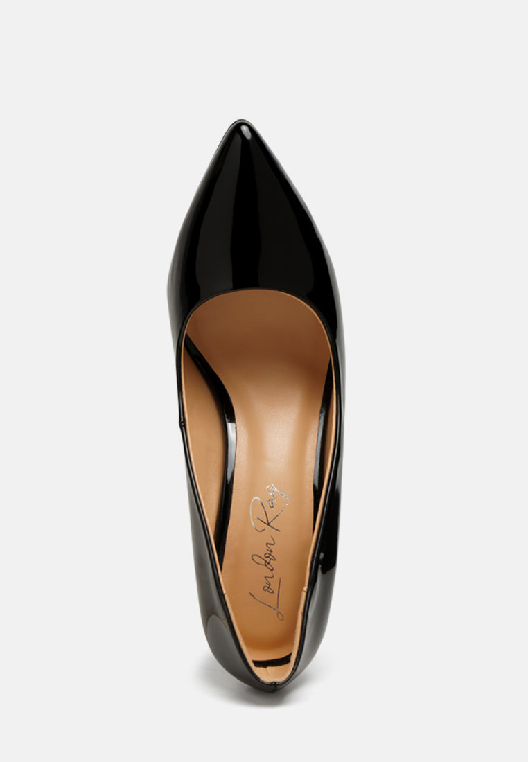 Kamira Patent Block Heeled Pumps-20