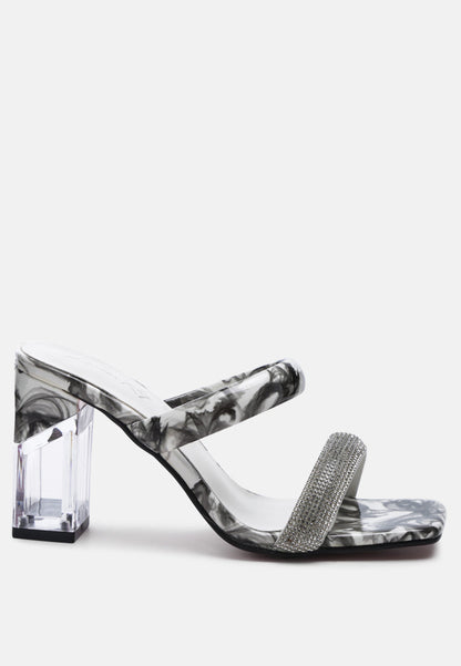 krypton marble print clear block heel sandals-11