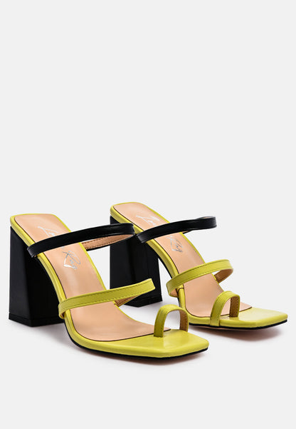 Marve Color Block Heeled Sandals-1