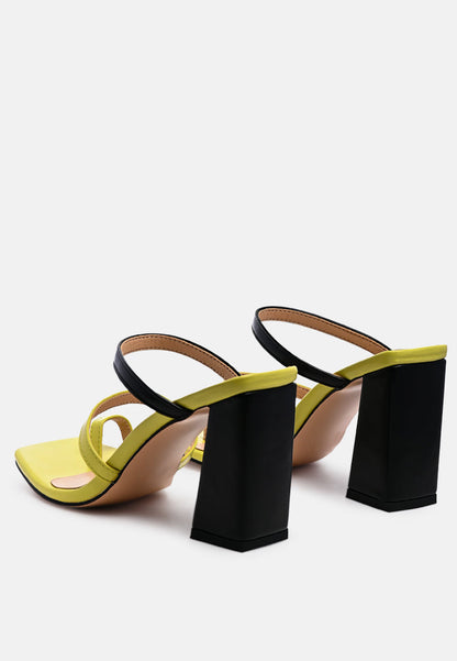 Marve Color Block Heeled Sandals-2