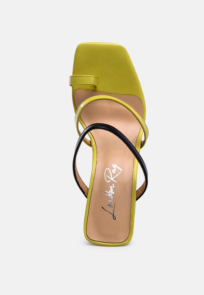 Marve Color Block Heeled Sandals-3