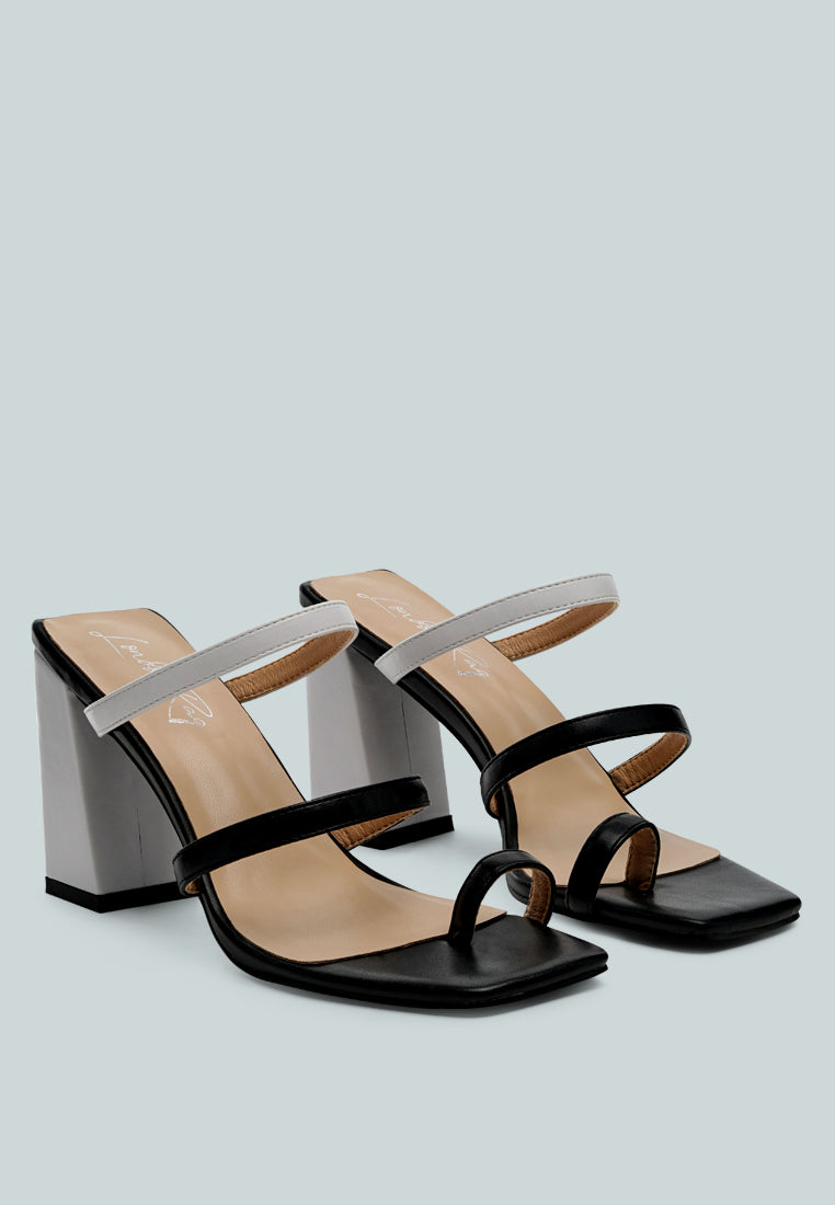 Marve Color Block Heeled Sandals-6