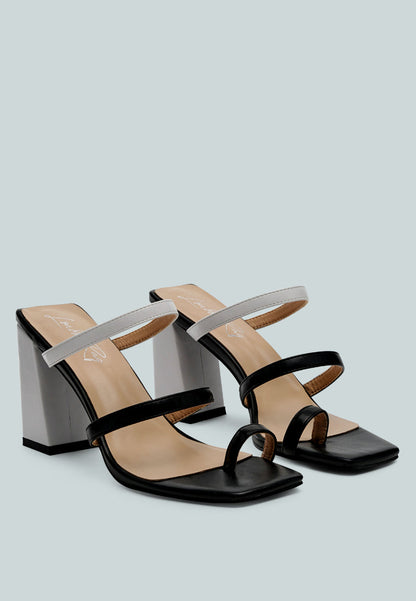 Marve Color Block Heeled Sandals-6