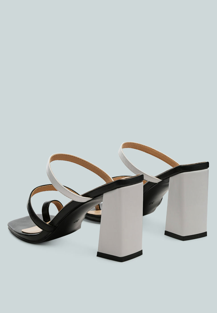 Marve Color Block Heeled Sandals-7