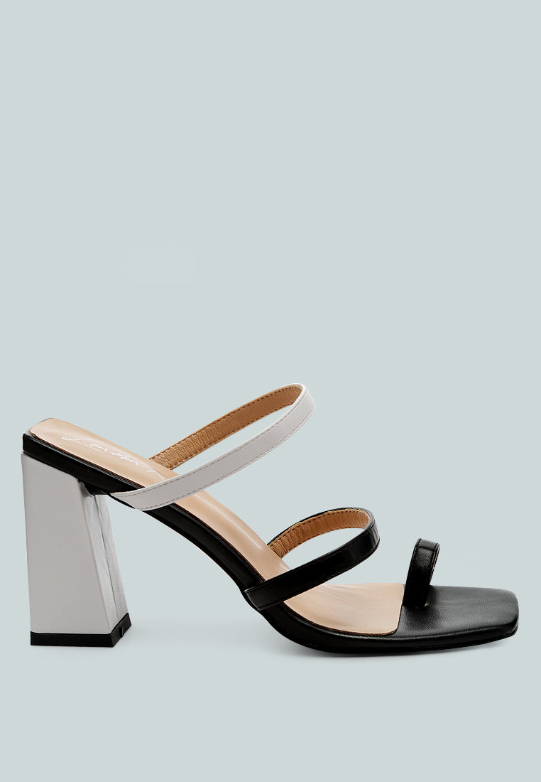 Marve Color Block Heeled Sandals-5