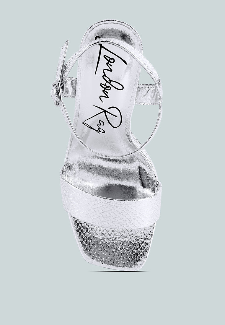 merengue textured high block heel sandals-4