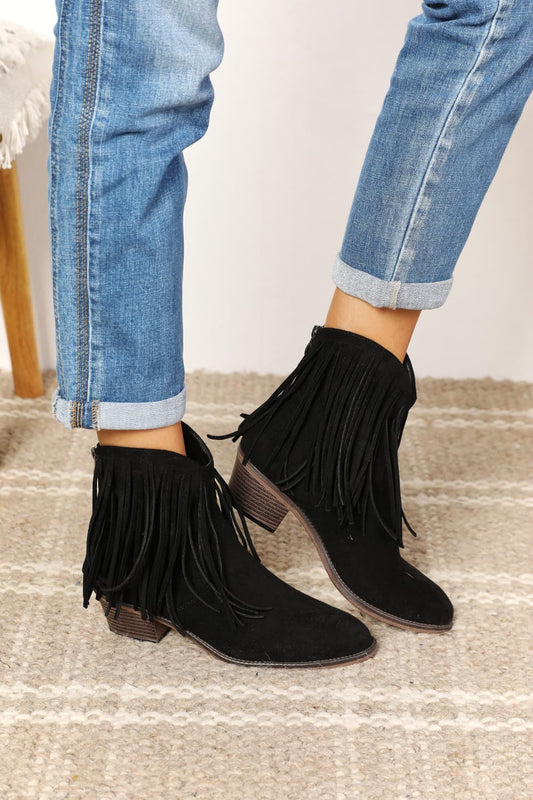 Legend Women's Fringe Cowboy Western Ankle BootsAnkle Boots