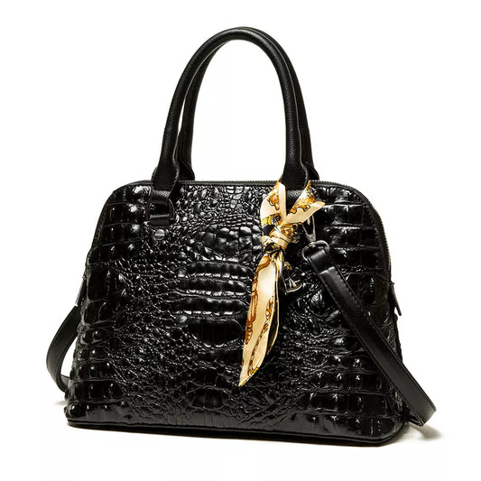 Jessie PU Leather Black Handbag Posh Styles Apparel