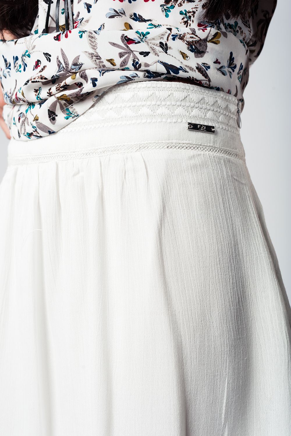 Aztec white mini skirtSkirts