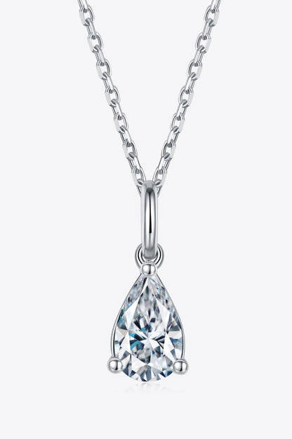 1 Carat Moissanite 925 Sterling Silver Necklace Posh Styles Apparel