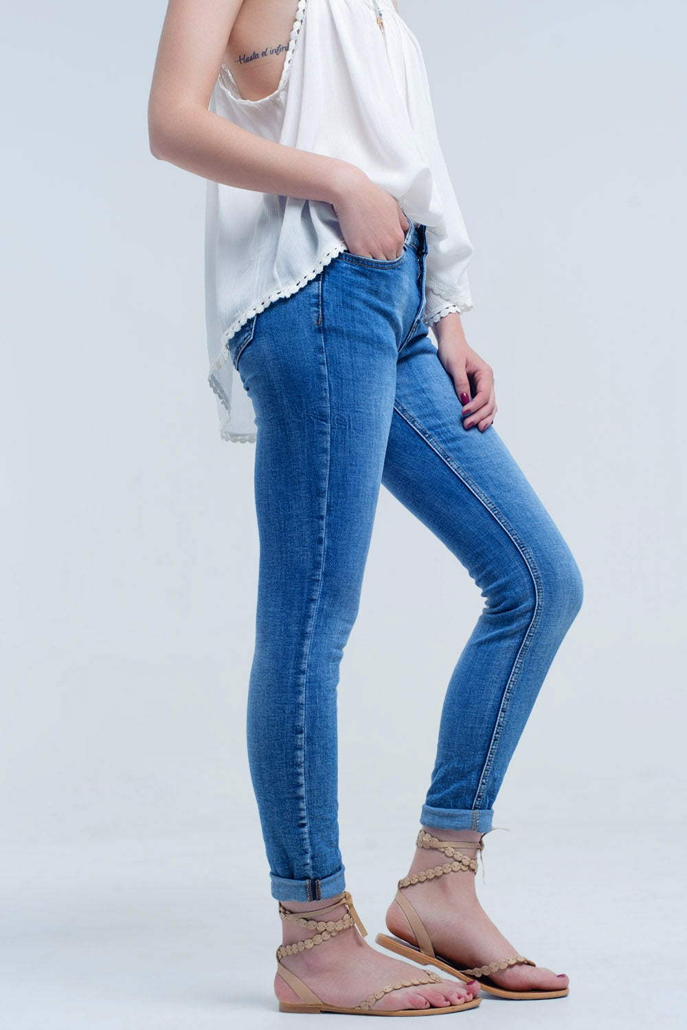 Basic  jeans pants with pocketsJeans