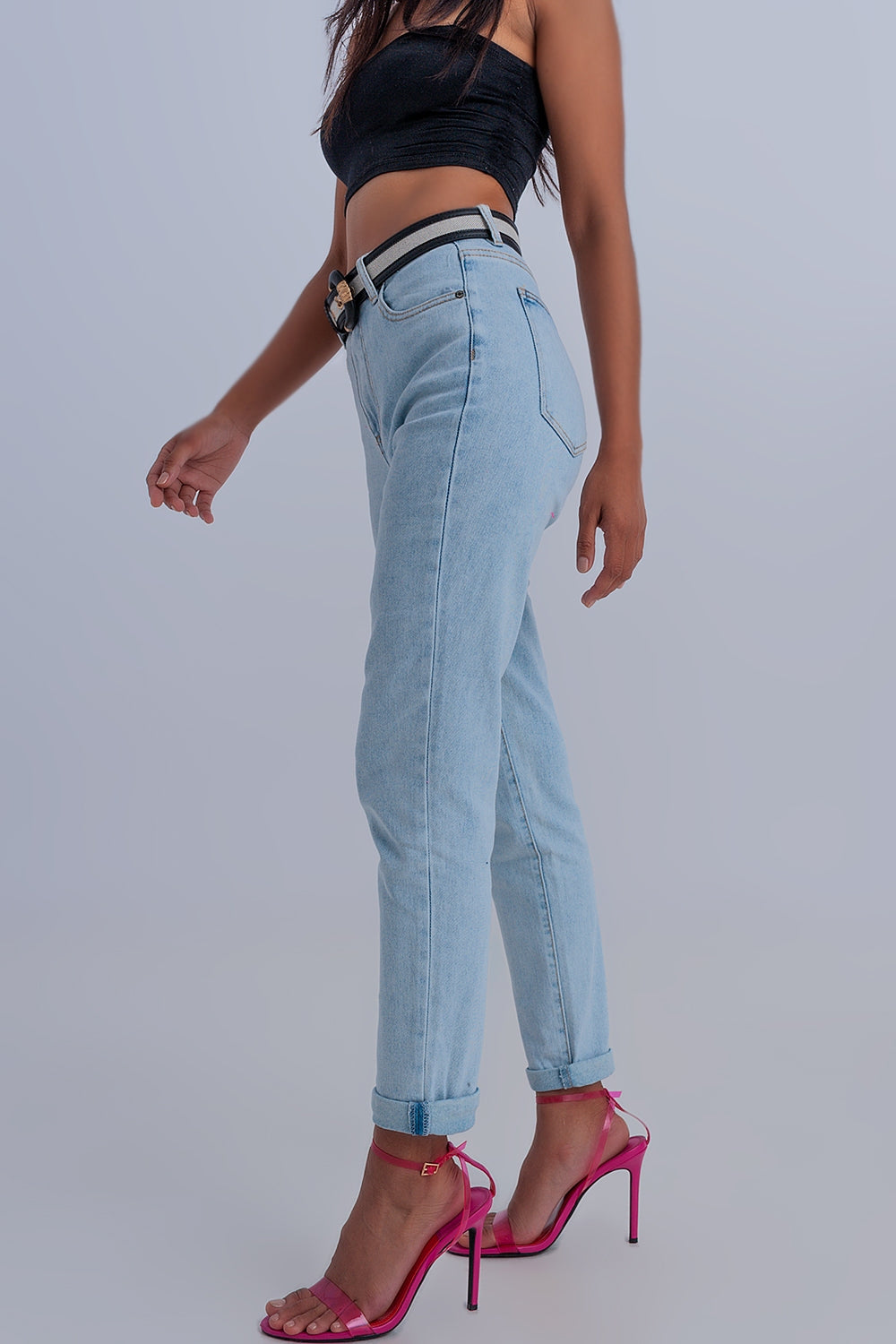 Basic mom jean in light blueJeans