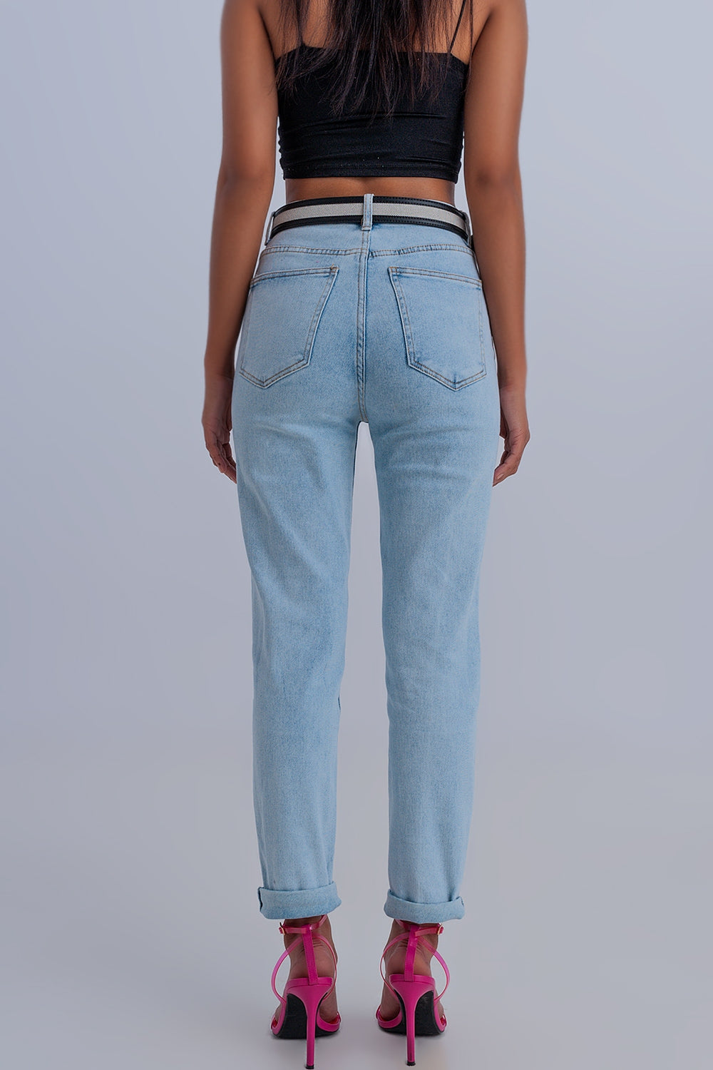 Basic mom jean in light blueJeans