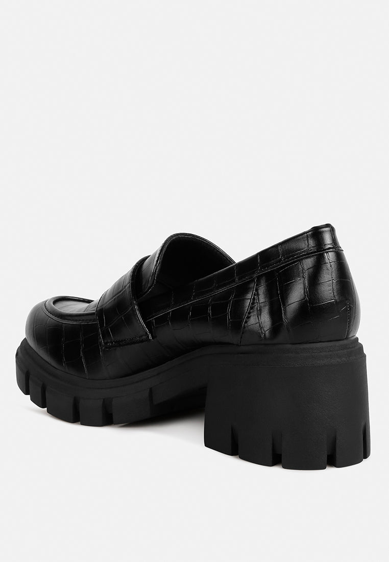 benz chunky block heel loafers-2