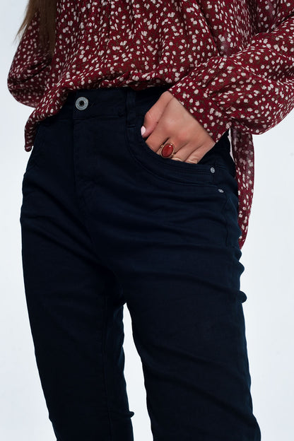 Drop crotch skinny jean in navyJeans