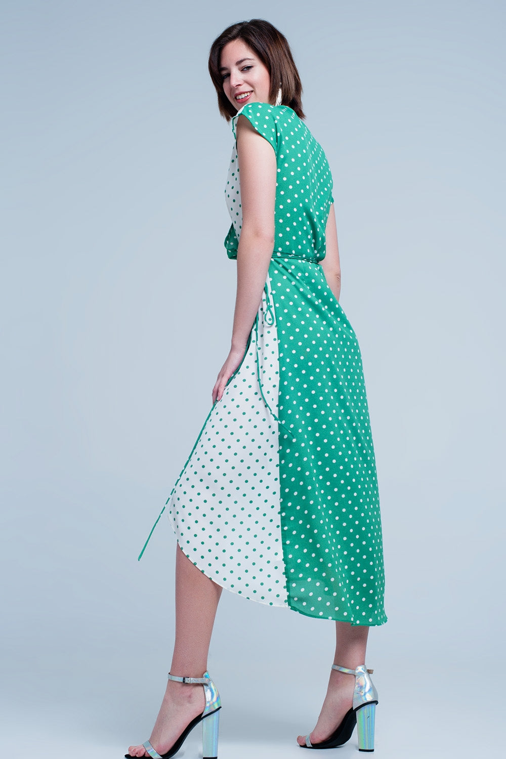 Green dress with polka dotsDresses