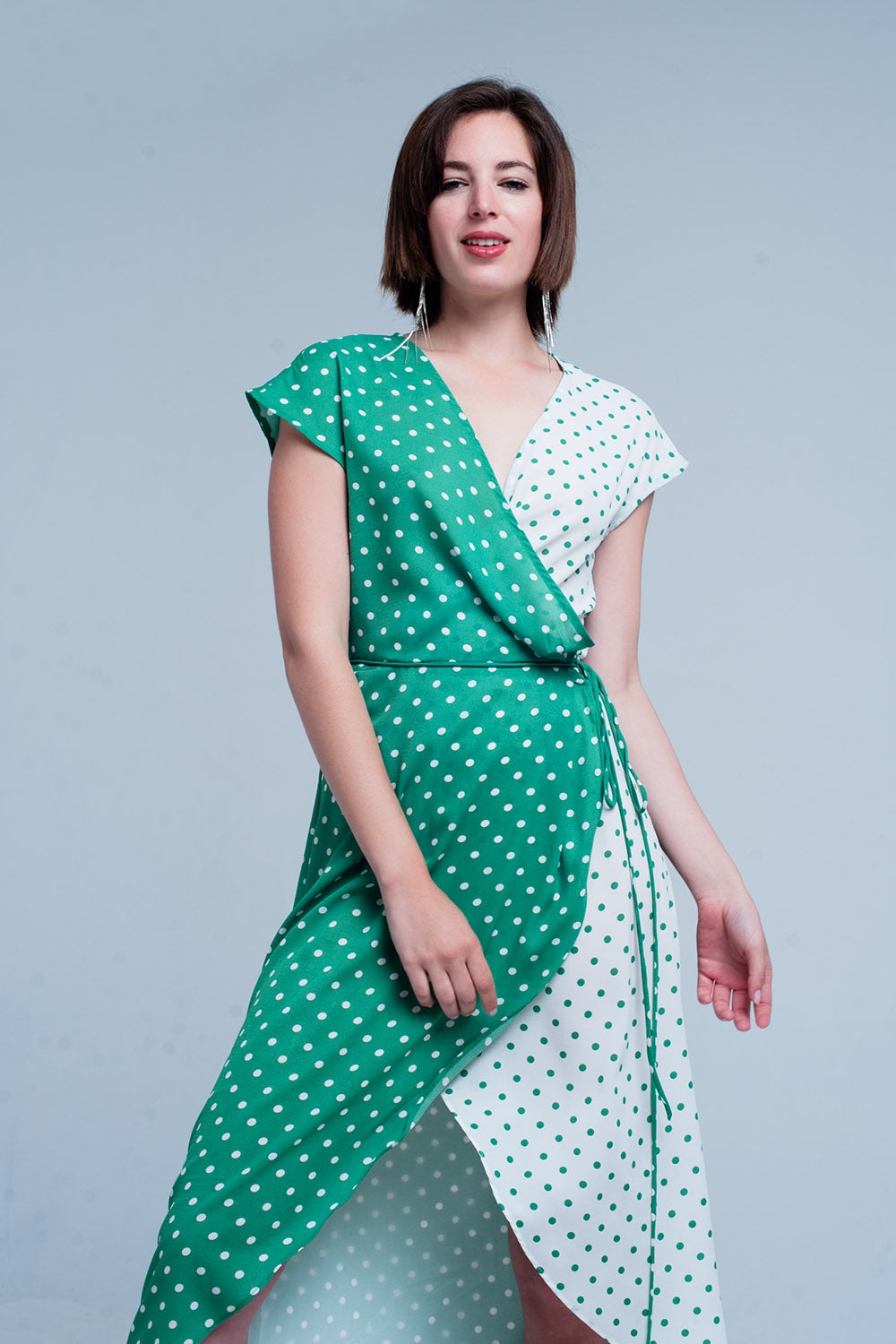 Green dress with polka dotsDresses