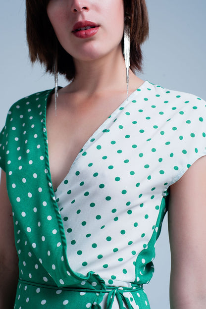 Green dress with polka dotsDresses