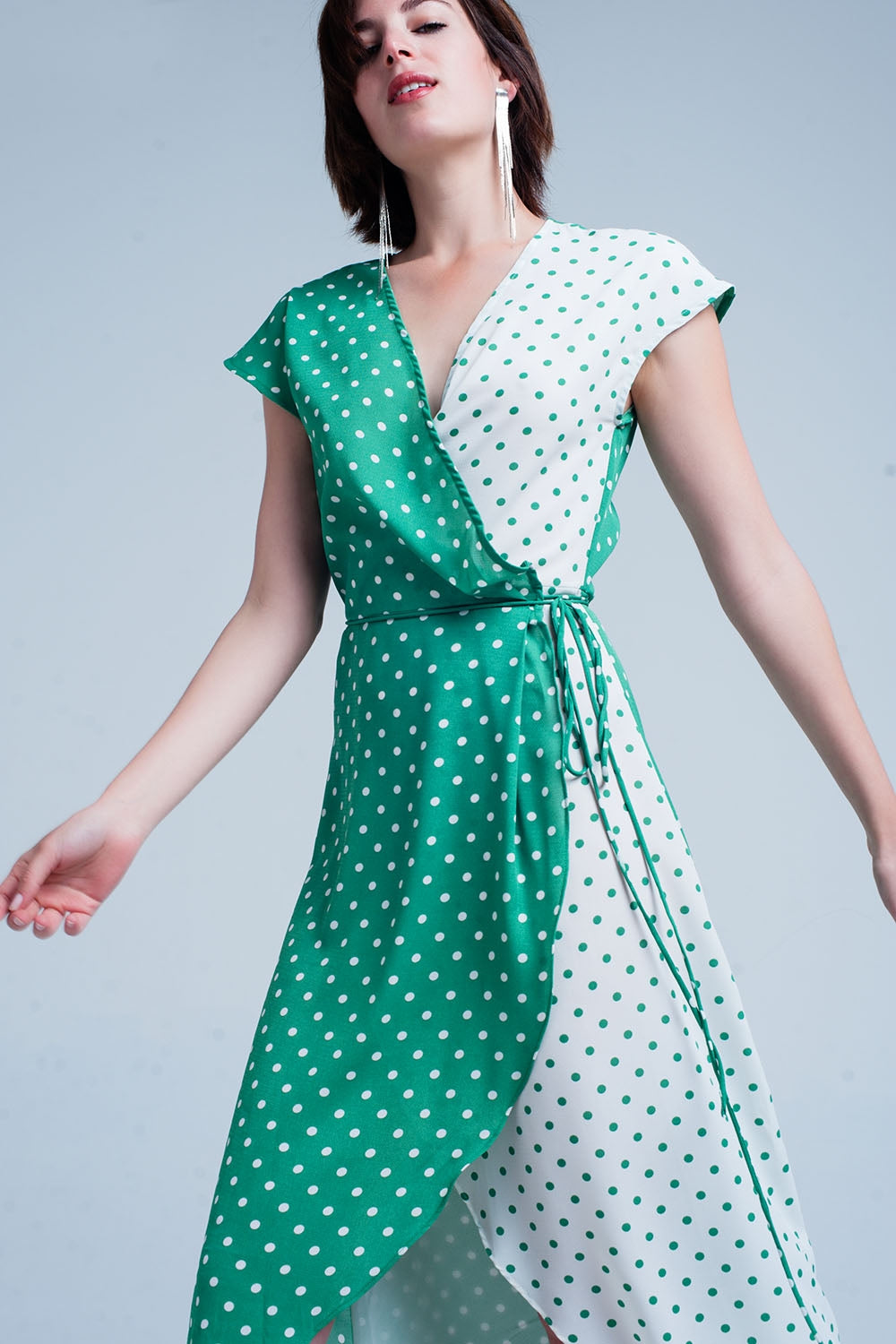 Green dress with polka dotsDresses