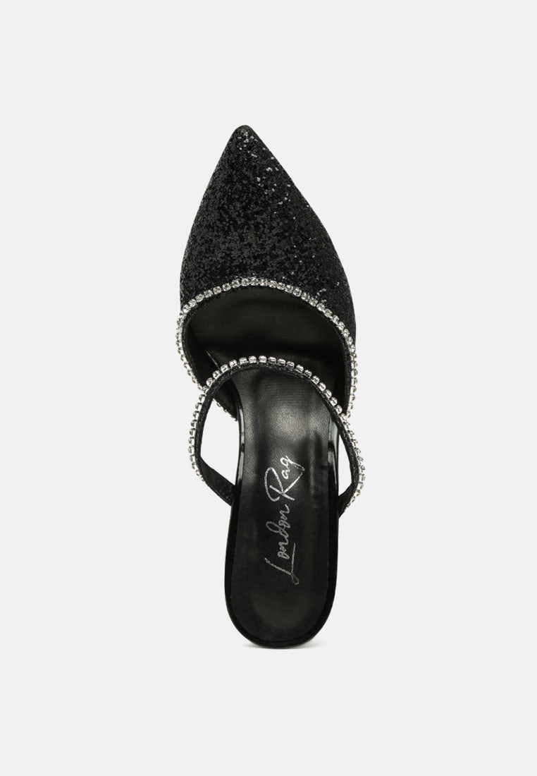 iris glitter diamante embellished spool heel sandals-18