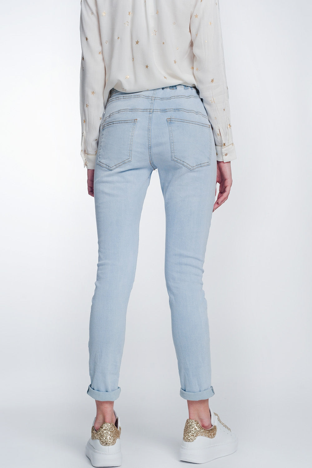 Jogger jeans in lightwashJeans