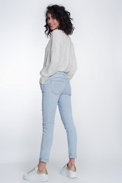 Jogger jeans in lightwashJeans