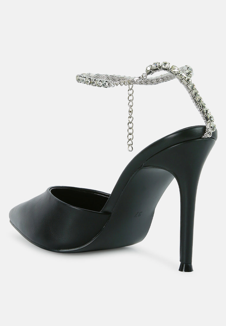 joyce diamante embellished stiletto mule sandals-12