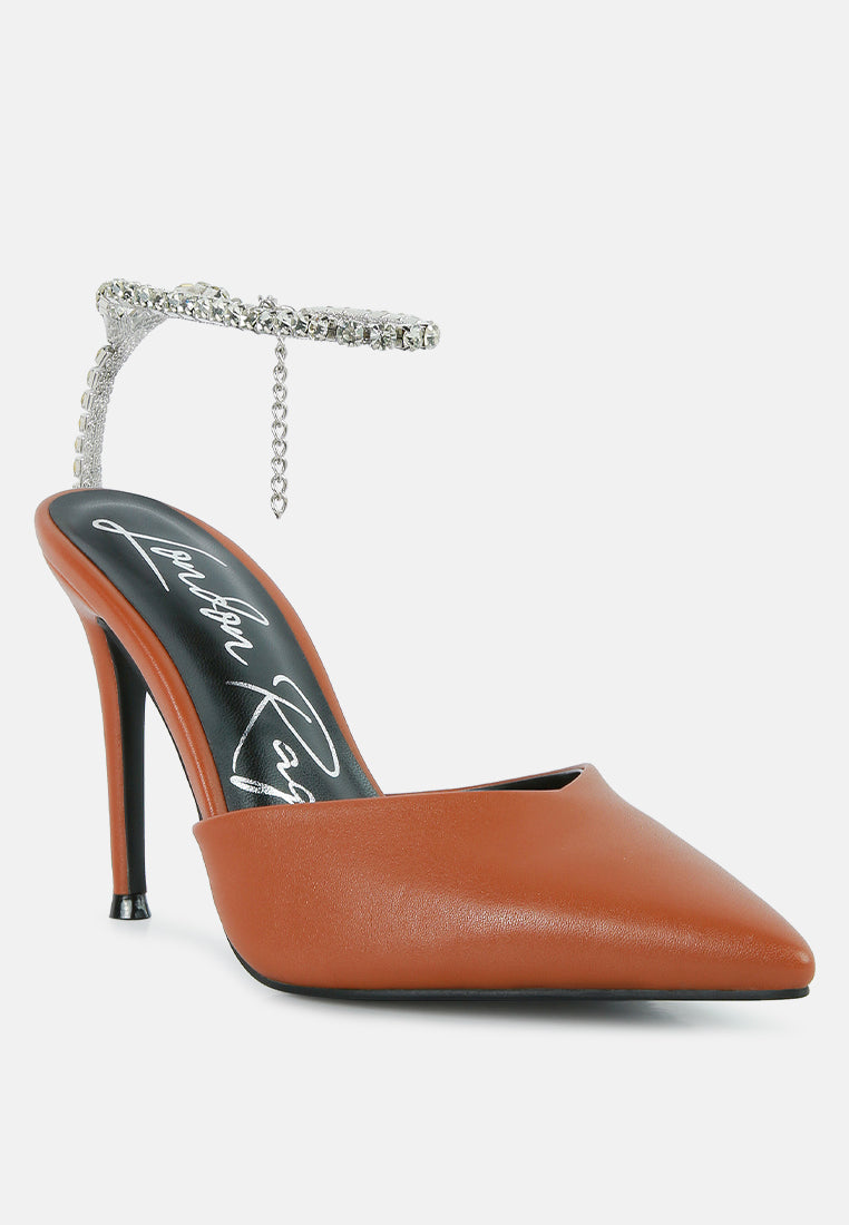 joyce diamante embellished stiletto mule sandals-6