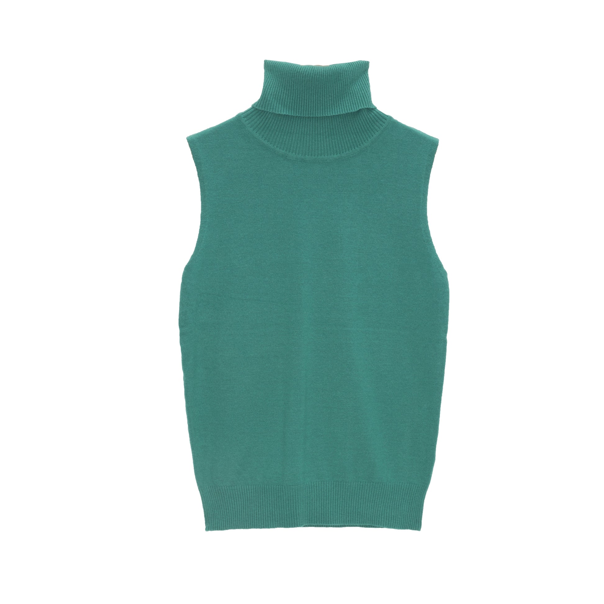 Knitted tank jumper in greenSweaters