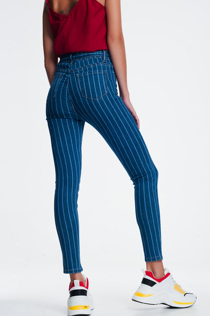 skinny jeans with pinstripeJeans