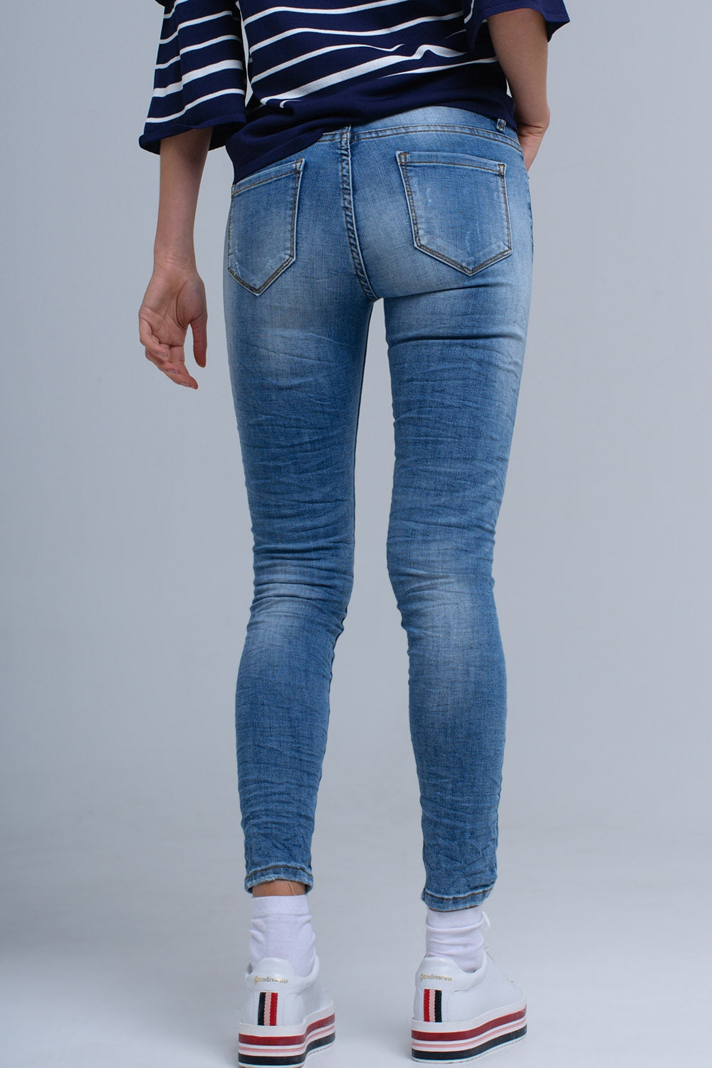 Skinny jeans with ripsJeans