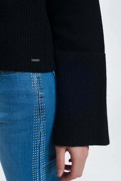 sweater with long sleeves in blackSweaters