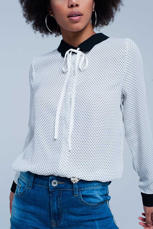 White Shirt with Collar and TieShirts