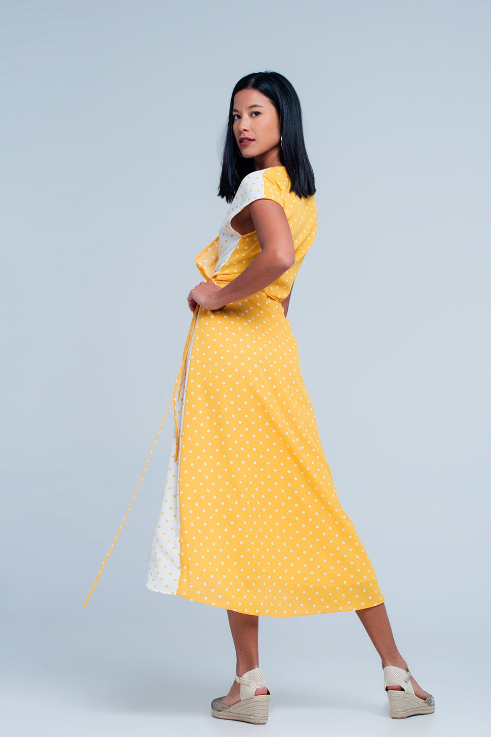 Yellow dress with polka dotsDresses
